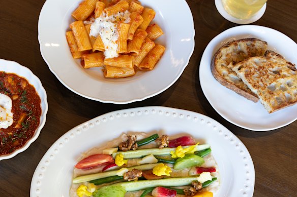The food at Jinius is made to showcase Park's sourdough.