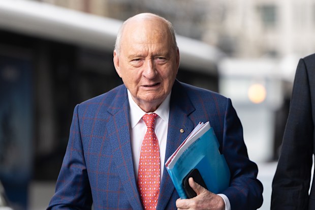 SMH/AFR. Alan Jones arrives at the Downing Centre Courthouse. Thursday 10th September 2026. Photo: Sitthixay Ditthavong