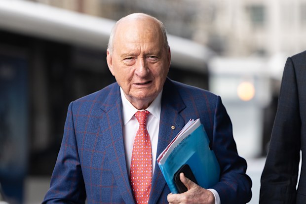 SMH/AFR. Alan Jones arrives at the Downing Centre Courthouse. Thursday 10th September 2026. Photo: Sitthixay Ditthavong