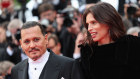 Johnny Depp and director Maïwenn on the red carpet at the opening of Cannes. 