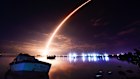 A SpaceX rocket launches from the Kennedy Space Centre this year carrying a batch of Starlink internet satellites.