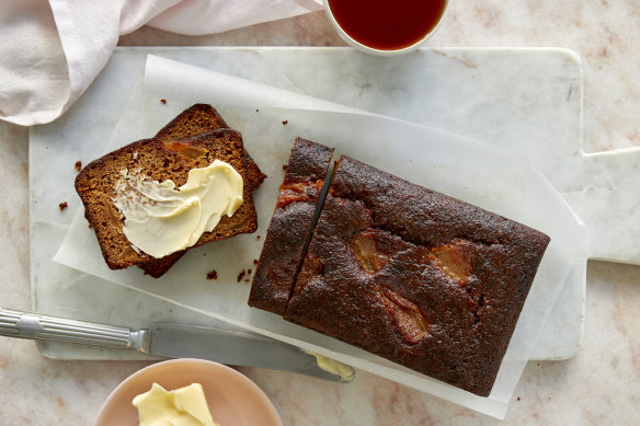 Helen Goh’s malt loaf with pear and rooibos