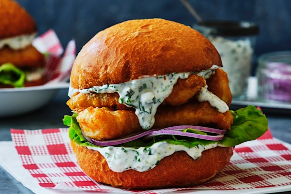Fish burger.
