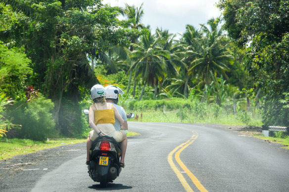 It takes less than an hour to drive around Rarotonga, the largest of the Cook Islands.
