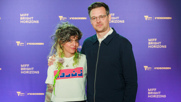 Universal Language co-writers Ila Firouzabadi (left) and Matthew Rankin.