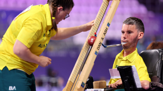 Daniel Michel on his way to winning silver in Paris.