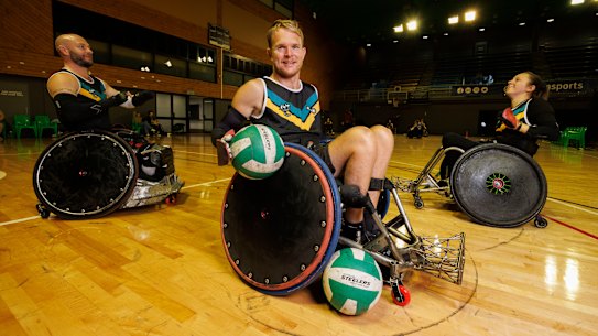 Beau Vernon at pre-Olympics training in Queensland with the Steelers.
