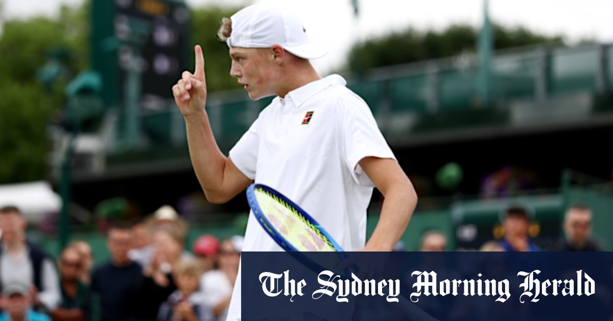 ‘Dad was proud’: Cruz Hewitt makes winning debut at Wimbledon