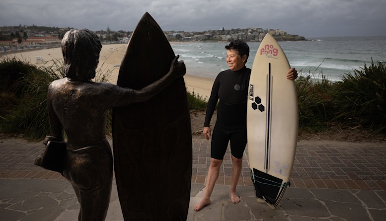 Bondi’s only world surfing champion finally gets a statue