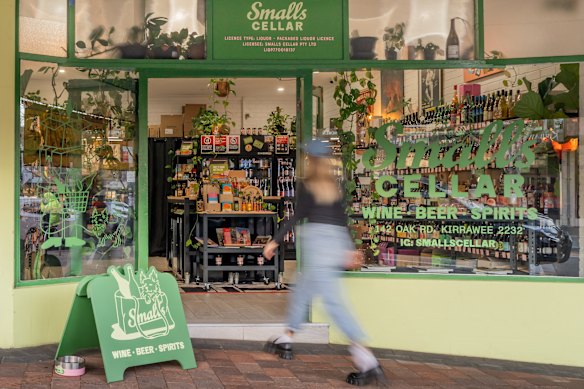 Smalls Cellar, a natural wine shop in Kirrawee.