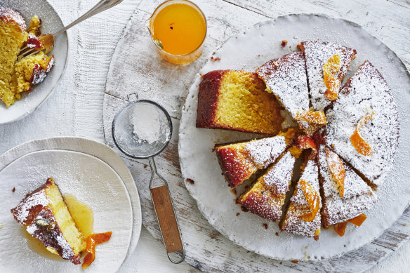 Mandarin and yoghurt cake with cardamom syrup