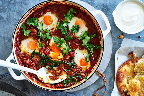 Adam Liaw’s shakshuka egg curry.