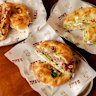 Filled focaccia at Zita’s in South Yarra.