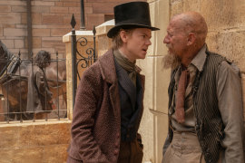 Thomas Brodie-Sangster and David Thewlis in The Artful Dodger. 