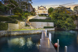 Alan Joyce and Shane Lloyd sold their waterfront Mosman home on Friday.