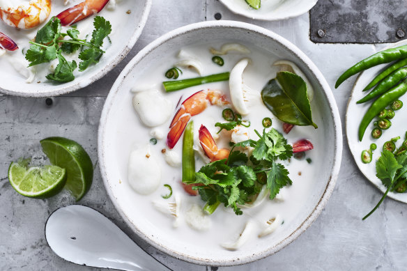 Adam Liaw’s prawn and coconut soup