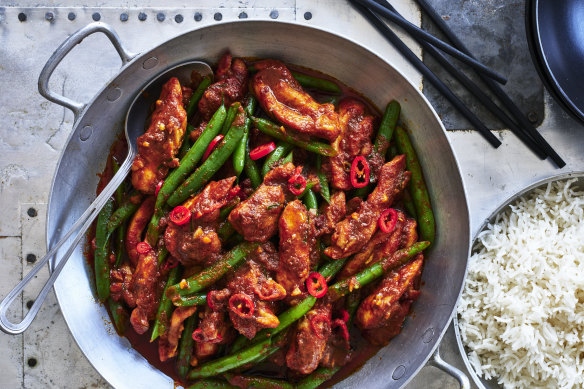 Adam Liaw’s chicken prik khing