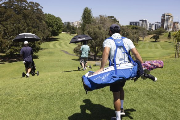 A golf course for the punters of  putters: Moore Park. 