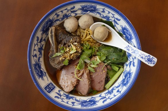 Go-to dish: Ama’s beef noodle soup, $19.90.