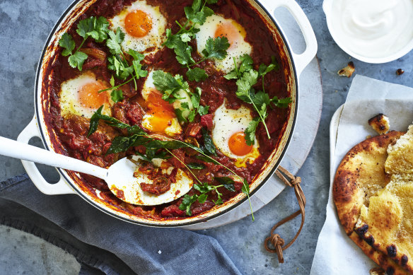 Shakshuka egg curry. 