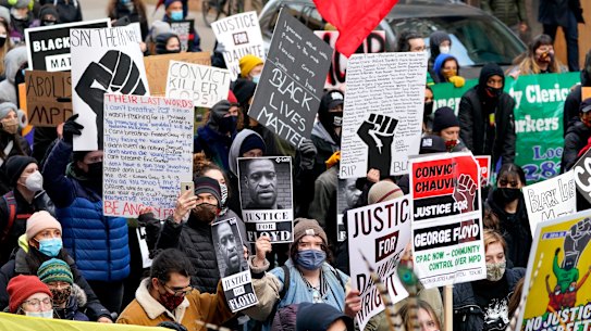 Rallies before the Derek Chauving verdict.