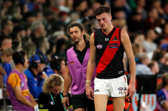 Essendon utility Nik Cox may miss the rest of the year with a foot injury.