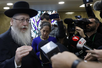 Yaakov Litzman is chairman of an ultra-Orthodox party supporting Benjamin Netanyahu's prime ministership.