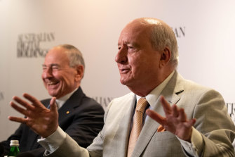 Alan Jones announces his digital TV offering with Maurice Newman in December 2021.
