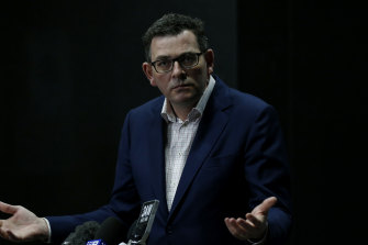 Victorian Premier Daniel Andrews announcing the state will enter a fifth lockdown on Thursday.