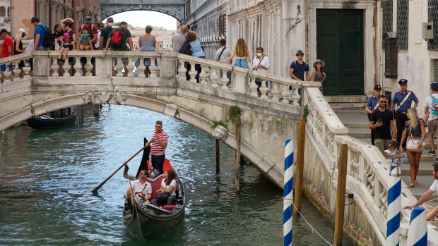 Chinese tourists have also disappeared from Venice.