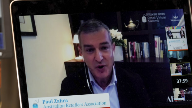 Australian Retailers Association chief executive Paul Zahra says the pandemic has brought forward years' worth of disruption.