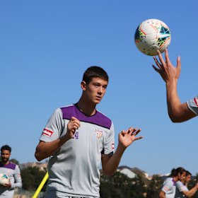 Alessandro Circati trained with Perth Glory’s first team before leaving for Italy and signing for Parma.