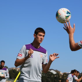 Alessandro Circati trained with Perth Glory’s first team before leaving for Italy and signing for Parma.