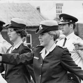 Constable Christine Nixon, 19, graduates in the NSW Police.