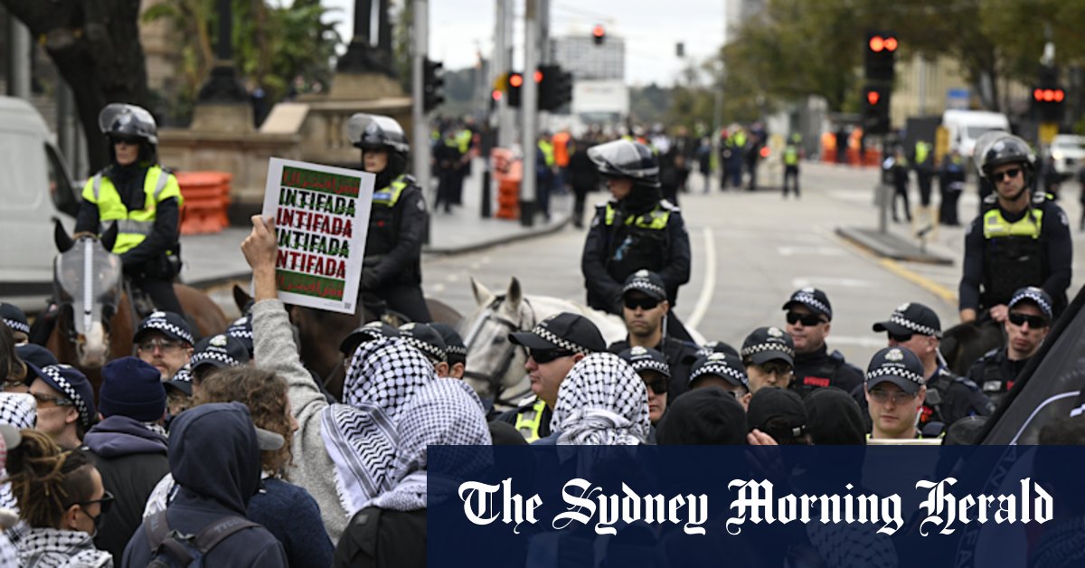Pro-Israel and pro-Palestine protesters face off in Melbourne CBD - Vimarsana News