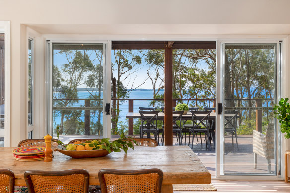 The Narrawallee holiday home is listed with a $4 million guide.