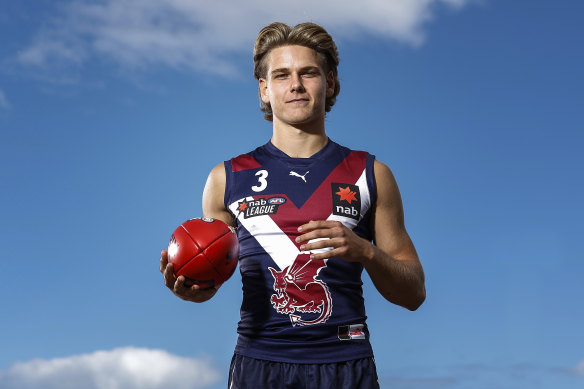 Will Ashcroft, son of Lions triple-premiership player Marcus, is considered the best player in this year’s draft pool.