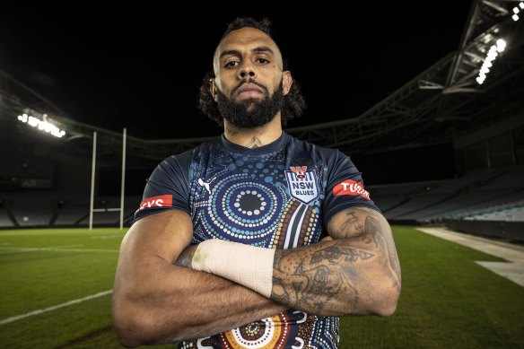 NSW Blues winger Josh Addo-Carr.