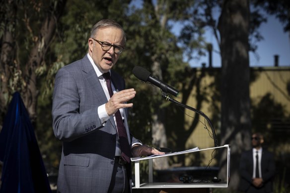 Prime Minister Anthony Albanese has spoken about the settlement for PFAS contamination. 