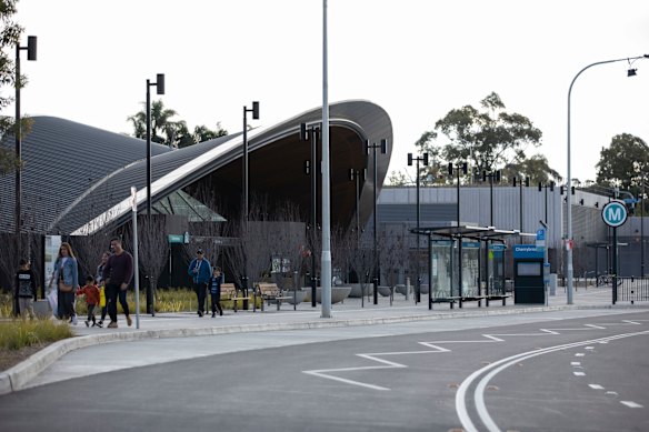 About 4000 commuters tap on every weekday at Cherrybrook metro station.