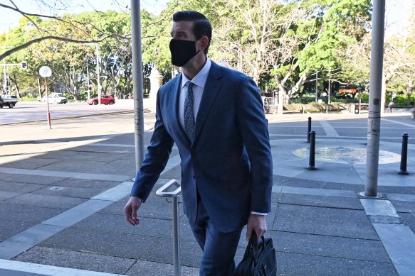 Ben Roberts-Smith outside the Federal Court in Sydney earlier this year.