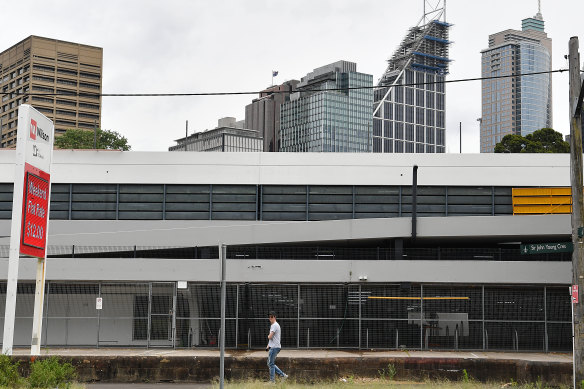 The Domain car park in the CBD.