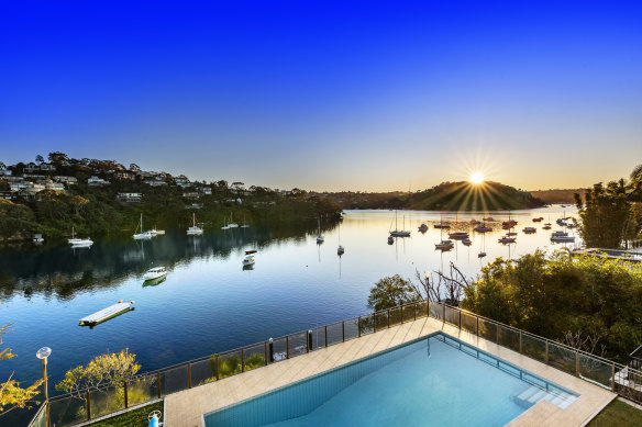 The Northbridge property spans almost 50 metres of waterfront and about 2000 square metres.