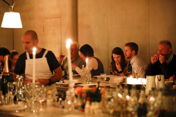 High-end dining such as The Apollo Restaurant provides the new nightlife in the Kings Cross area.