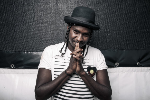 Baker Boy, a hip-hop artist who raps in his Yolngu Matha language as well as English.
