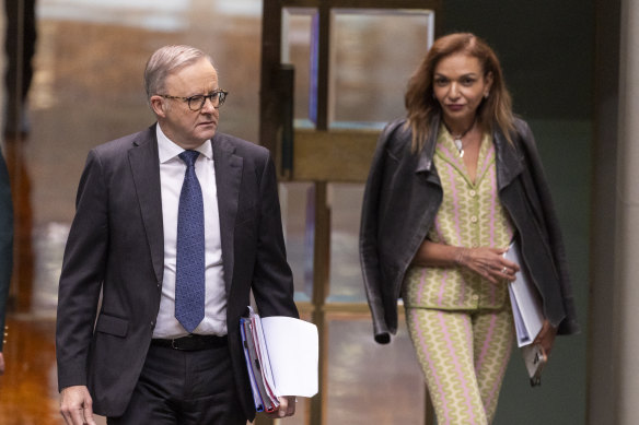 Prime Minister Anthony Albanese and Minister for Multicultural Affairs Anne Aly.