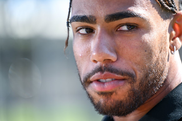 Pies defender Isaac Quaynor has a point to prove against Lions star Charlie Cameron.