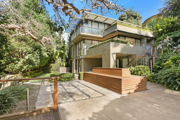 The four-level residence is in the Nati Stoliar-developed Babworth estate in Darling Point.