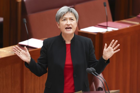 Labor leader in the senate Penny Wong.