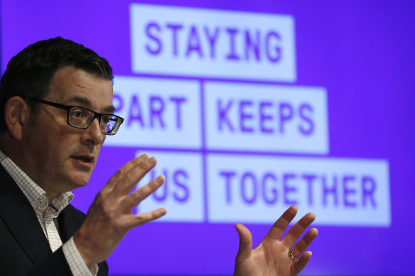 Victorian Premier Daniel Andrews announces fresh restrictions to reduce the spread of COVID-19 on Tuesday.